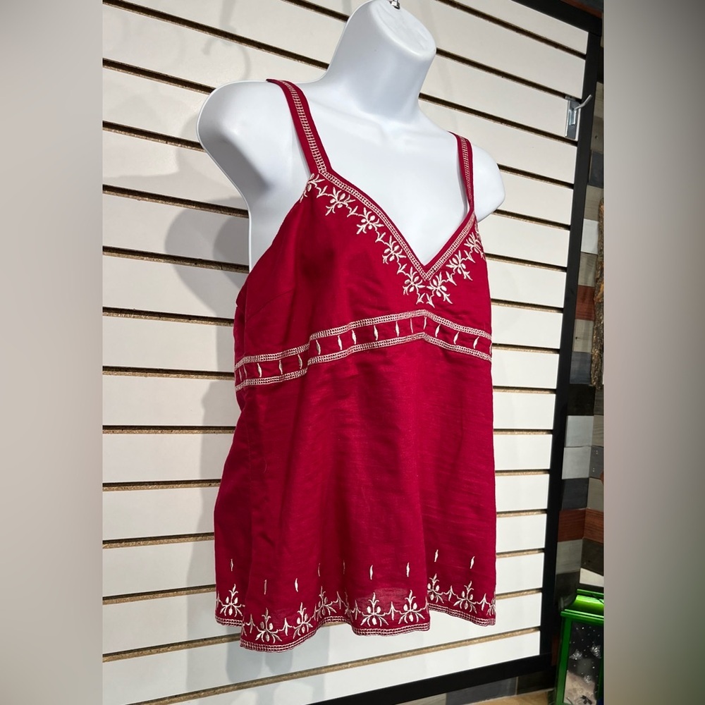 Old Navy linen blend tank size large - Picture 3 of 9